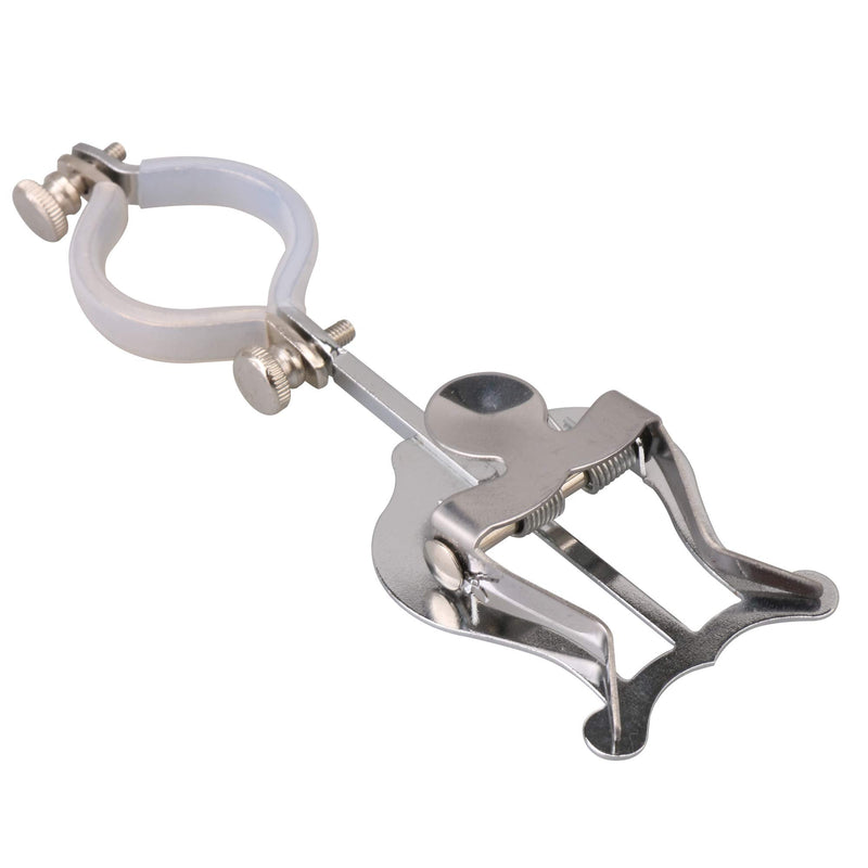 BQLZR Clarinet Lyre Holder for Marching Band,Cornet Music Clip Holder Metal Plating Lyre and Soft Rubber Mezzanine With Storage Bag and Wipes