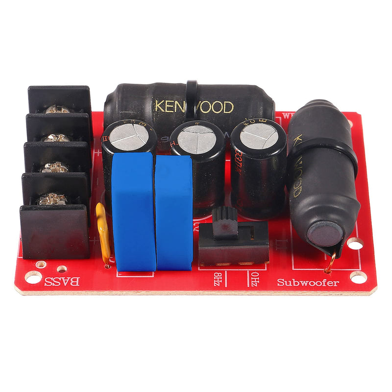 2pcs 200W Pure Bass Subwoofer Crossover Second-Order Crossover Frequency Distributor Divider 2 Way Speaker Audio Crossover Filter 2pcs