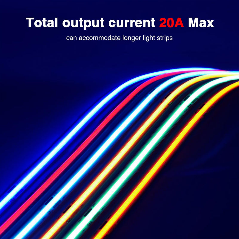 GLEDOPTO ZigBee3.0 Pro+ 5 in 1 LED Controller 20A Max RGBCCT/RGBW/RGB/CCT/Dimmer Compatible with Alexa Homey Tuya Smart Life APP Control for RGBCCT RGB WWCW LED Strip Light (Hub Required)