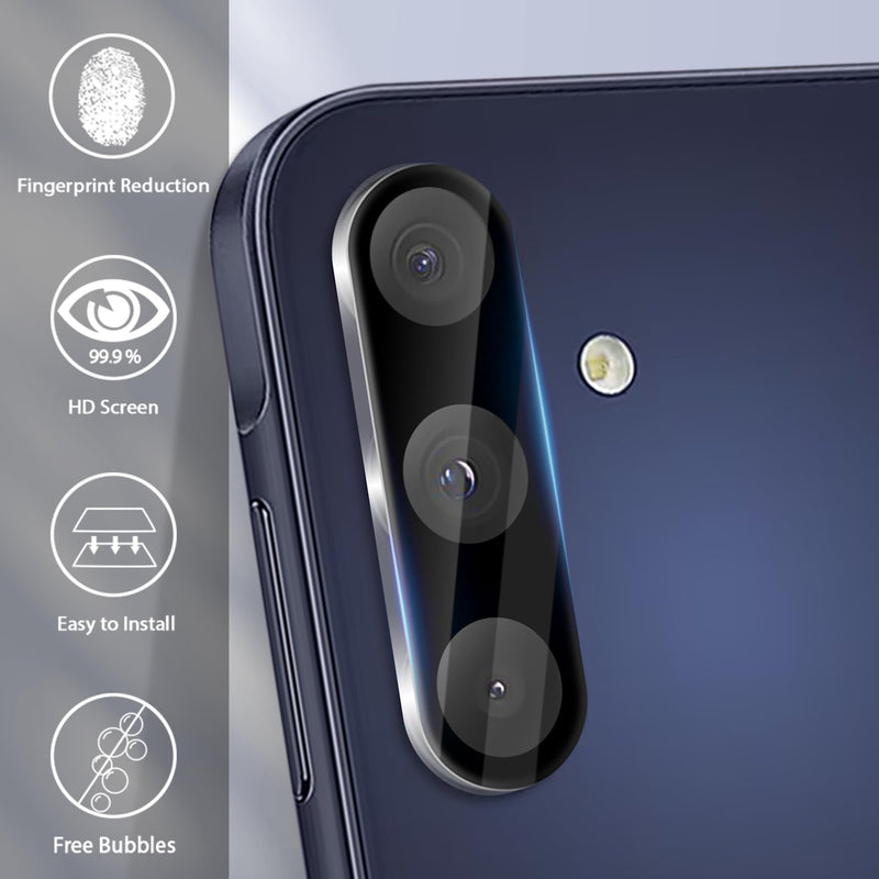 (3 Pack) Orzero Compatible for Samsung Galaxy A15 5G Camera Lens Protector, Tempered Glass 9 Hardness High Definition Anti-Scratch