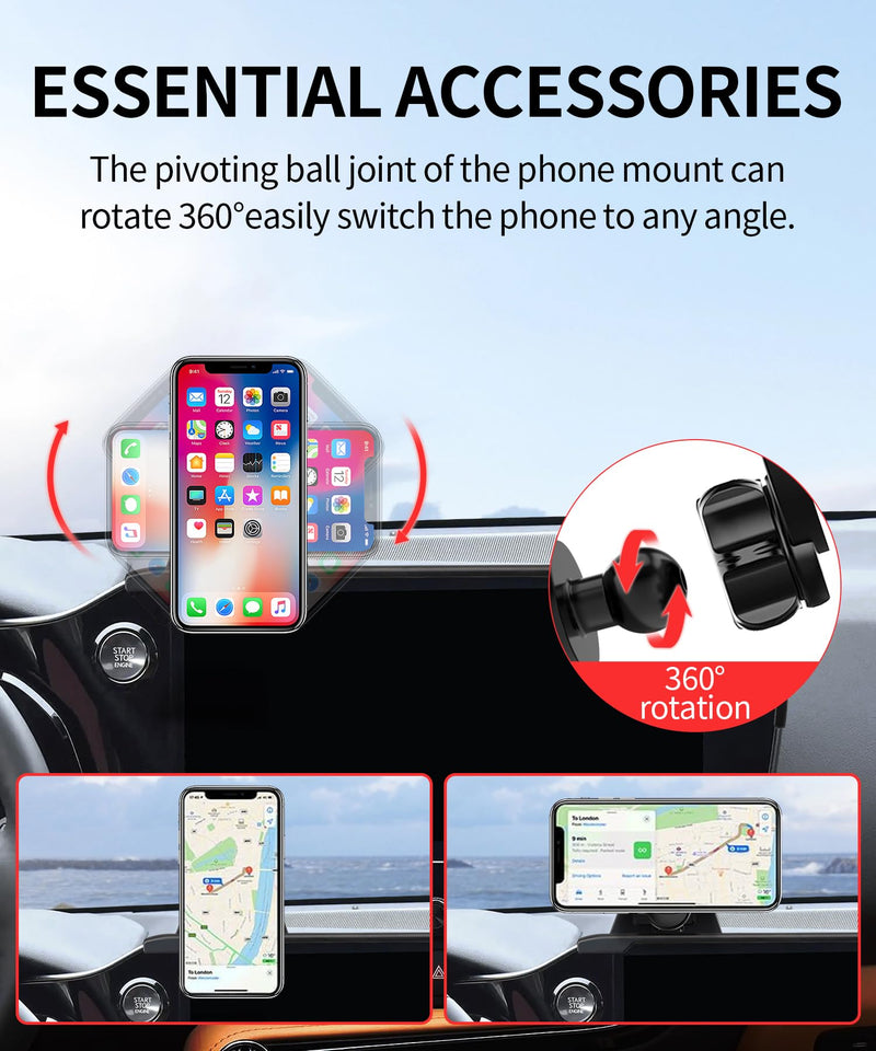 Car Phone Holder for Lexus NX NX350/ NX350h/ NX450h+ 2022-2026, 14" Screen | NX450h+F Sport 22-26, Magsafe Accessories Magnetic Cell Phone Mount Clip Compatible with iPhone, 3D fit Navigation Bracket for 22-26 NX (14-Inch only)