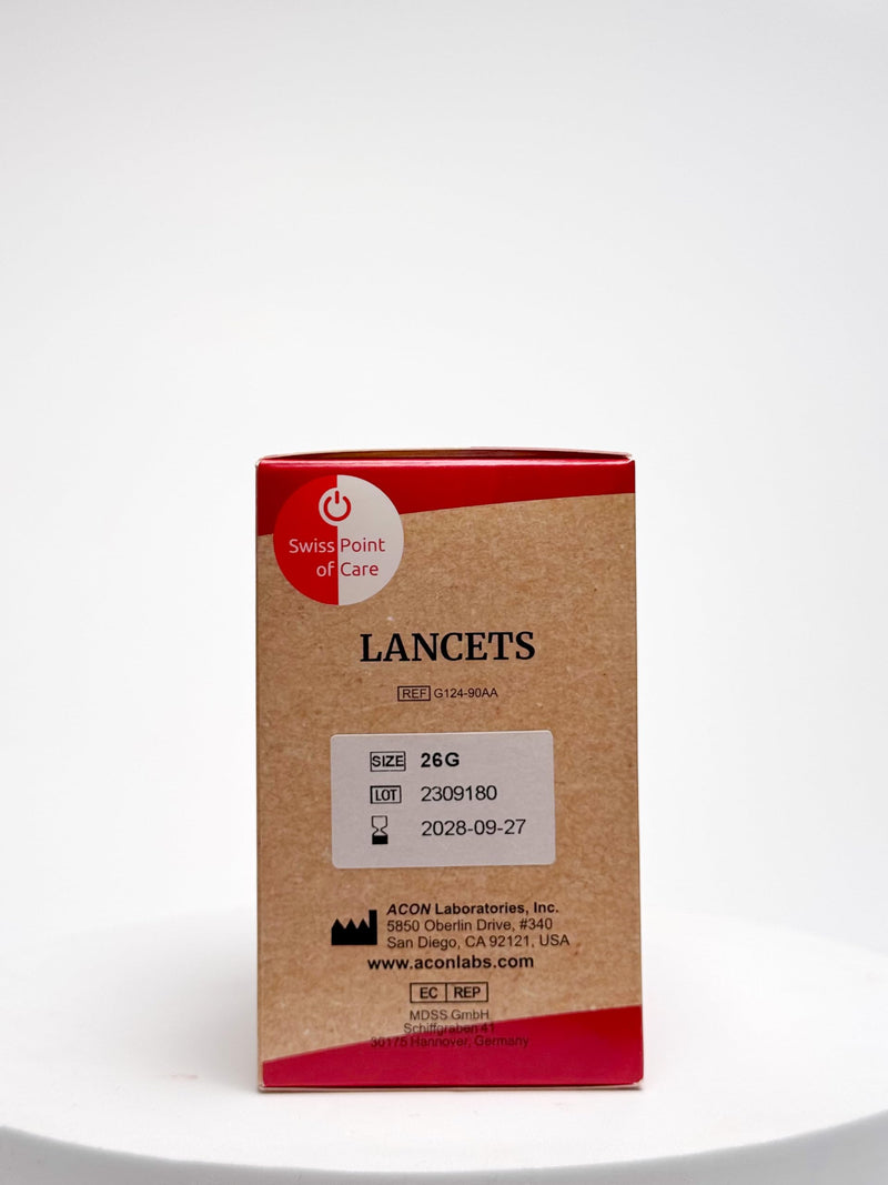 Swiss Point Of Care Lancets | Pack of 100