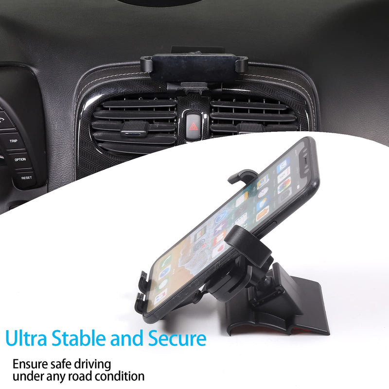 Lcojicep Car Phone Holder Compatible with Corvette C6 2005-2013 Central Control AC Air Outlet Mobile Phone Mount Accessories，Can Rotate 360 Degrees，for All Mobile Phones (Style C) Style C