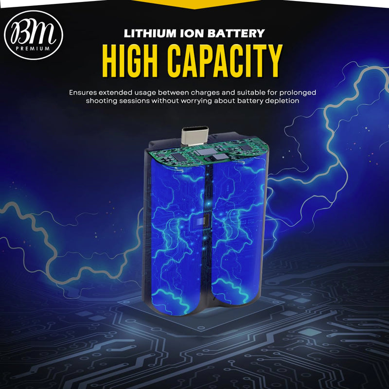 [AUSTRALIA] - BM Premium NP-W235 Battery with Built-in Charging Port Compatible with Fujifilm X-S20, X-T4, X-T5, X-H2S, GFX 50S II, GFX 100RF, GFX 100S, GFX 100S II, GFX100 II Cameras, VG-XT4 Vertical Battery Grip 