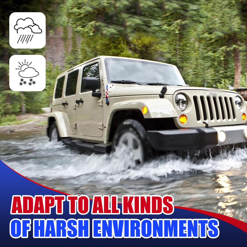 1 PC Car American Flag Bullet Antenna, 5.51" x 0.78" Anti-Theft Security Antenna, Stable Signal Receiving Antenna with Threaded Mounting Accessories, for Most Car Models (Blue) Medium Blue #American Flag