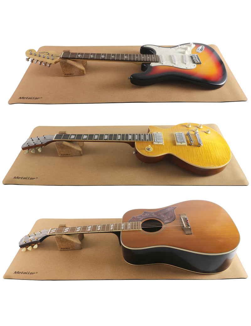 Metallor Guitar Work Mat String Instruments Mat Pad Luthier Workstation Anti-Slip Clean Maintenance Bench Pad for Electric Guitar, Acoustic Guitar, Bass, Banjo, Ukulele, Violin, Mandolin etc.