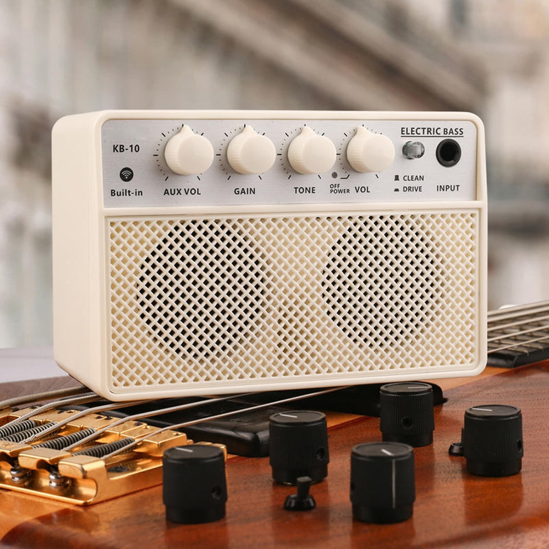[AUSTRALIA] - KOKKO KB-10 Bass Amplifier Portable Mini Bluetooth Audio 10W Mini Bass Amplifier Portable Rechargeable Bass Guitar Practice Amplifier 