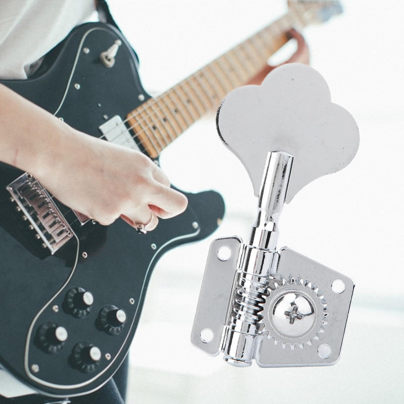 [AUSTRALIA] - Bass Guitar Tuner, Bass Tuner of Acoustic Guitar Parts, Bass Tuning Pegs Kit, Tuning Keys String Pegs for Guitar, Head Tuning Knob, Guitar Bass Tuners 4 Right for Jazz (4 pcs for right row) 
