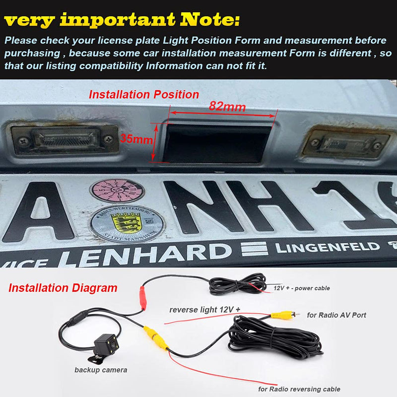 The New Kind Waterproof Night Vision HD Rear View Camera with Trunk Handle Switch Replacement for Golf Plus MK5 Jetta BJ III V Touran 1T GP 1T2 Passat 3C B6 Trunk Handle Camera