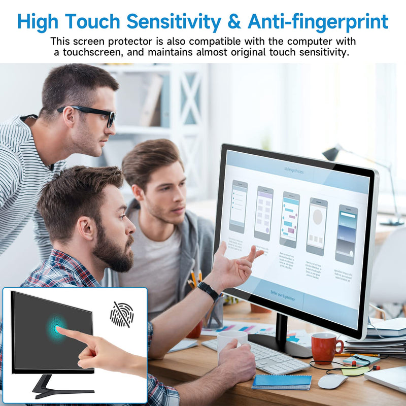 [2 PACK] 24 inch Anti Glare (Matte) Screen Protector Compatible with All Brands of 24" Widescreen Desktop with 16:9 Aspect Ratio Monitor(SIZE: 24" Diagonal x 20.9" Width x 11.8" Height) 24" 16:9 - Anti Glare