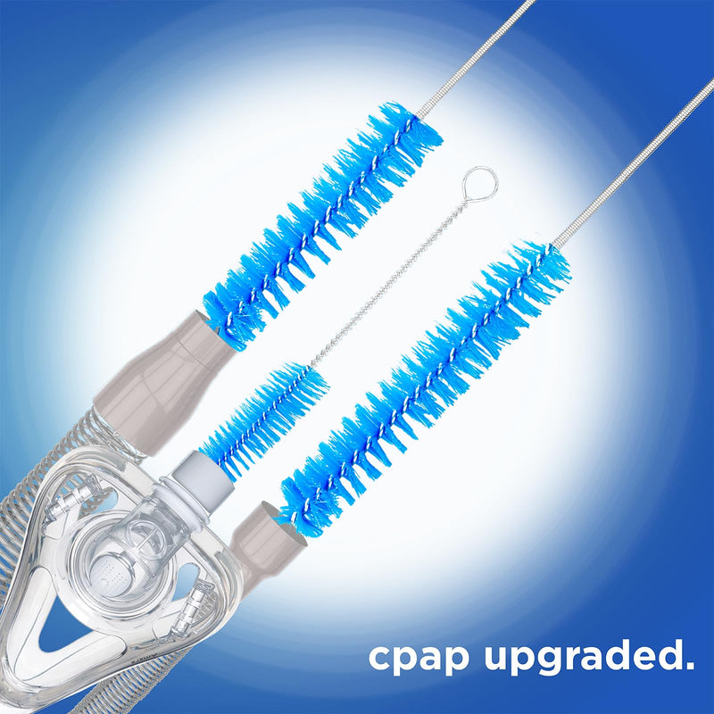 8-in-1 CPAP Cleaner Hose Brush, 2 Pieces CPAP Hose Cleaning Brush, Pipe Brush for CPAP Hoses/Tube/Accessories (Blue) Blue