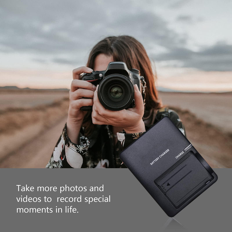 LP-E5 Quick Charger for Canon Battery: LCE5 LC-E5C LC-E5E EOS Compatible Rebel XS XSi T1i EOS 450D 500D 1000D DSLR Kiss X2 Kiss X3 Kiss F Digital SLR Camera（black）
