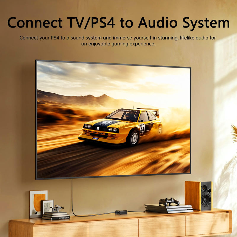 [AUSTRALIA] - Analog to Digital Audio Converter, RCA to Optical Converter RCA/3.5mm to Toslink and Coaxial Adapter for PS5 PS4 HDTV DVD Soundbar 