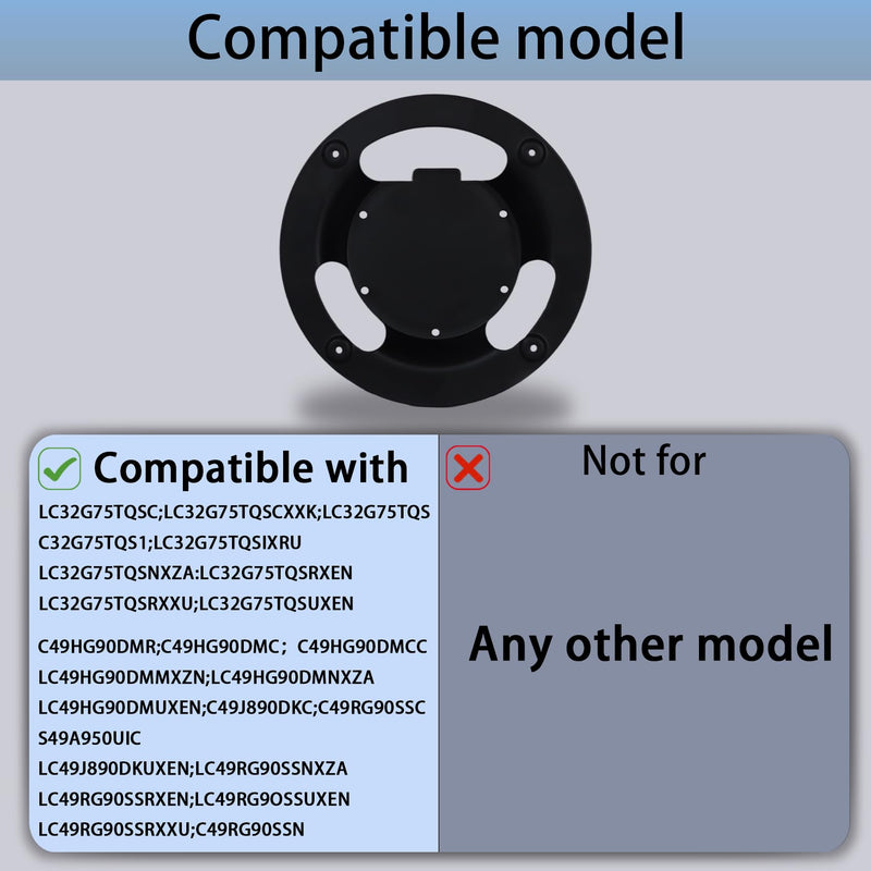 G7 G6 VESA Mount Adapter Compatible with Samsung Odyssey G7 G6 Monitor | Odyssey G7 G6 Mount for G65B G70A G70B G75NB G75T G77T CJ890 CRG9 CHG90 S95UA Serie (43in Monitors Cannot be Used)