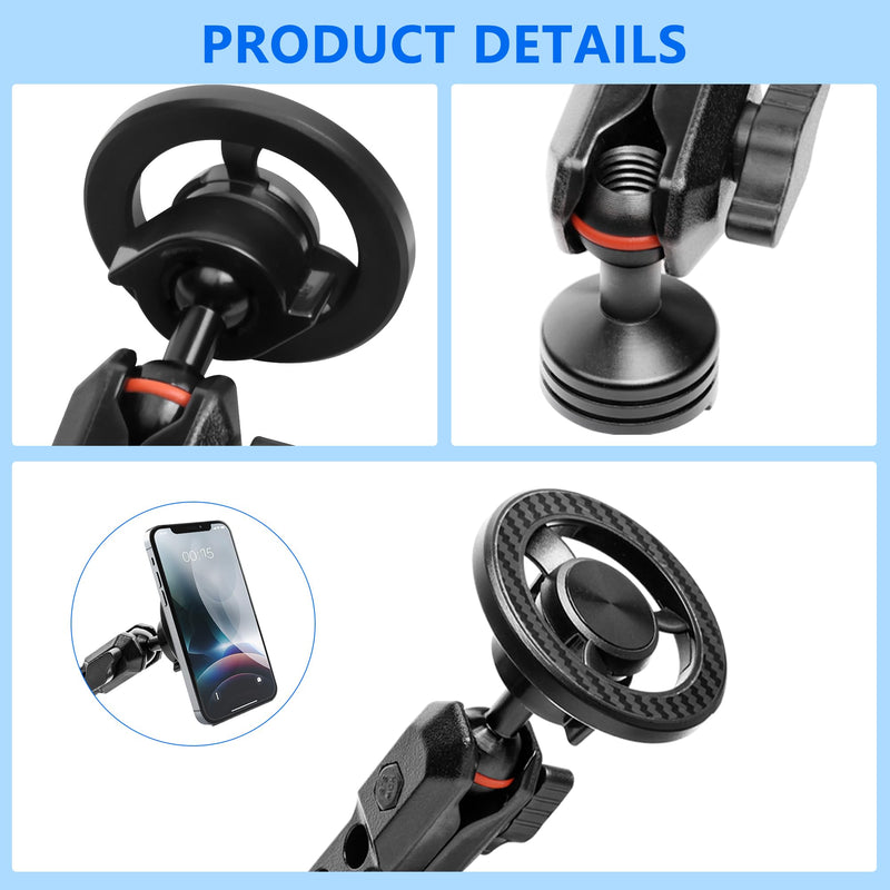 Magnetic Phone Mount for Ford Bronco 2021-2026 2/4 Door Car Accessories | Cell Phone Dash Mount, Ford Bronco Phone Mount with 360° Dual-Ball, OEM Dash Mount Install, No-Drill (Not for Bronco Sport)