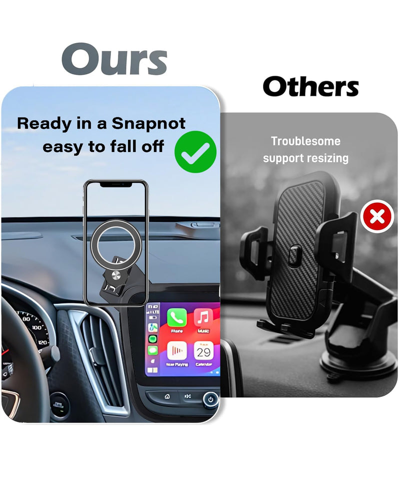 Car Phone Holder for 2016-2025 Chevrolet Malibu/2018-2024 Equinox Accessories Apply to 8 Inch Touch Screen Fixed Clip Magnetic Cell Phone Mount Hands-Free 360 Degree Rotation fit for 2016-2025 Malibu/2018-2024 Equinox(8 Inch)