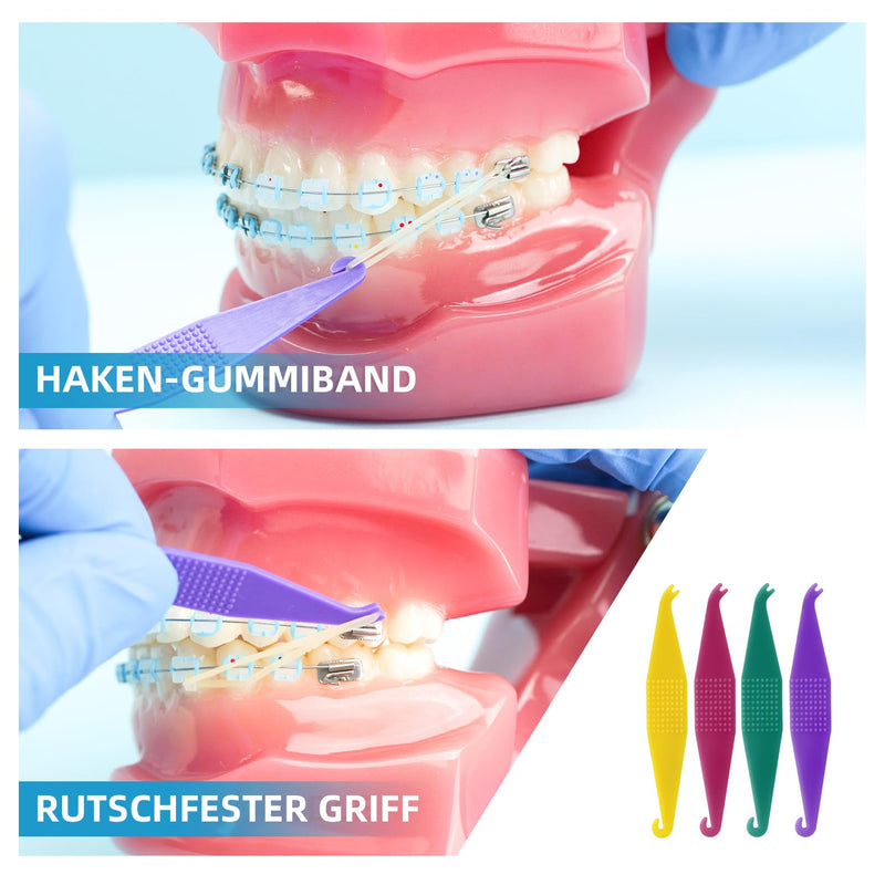 [AUSTRALIA] - Annhua Dental Braces with 5 Placements, 500 Pieces Braces Orthodontic Elastic Rubber Bands for Braces, Gap Teeth, Crooked Teeth, etc. (Rabbit 3/16 Inch 3.5 oz) Rabbit 3/16" 3.5oz 