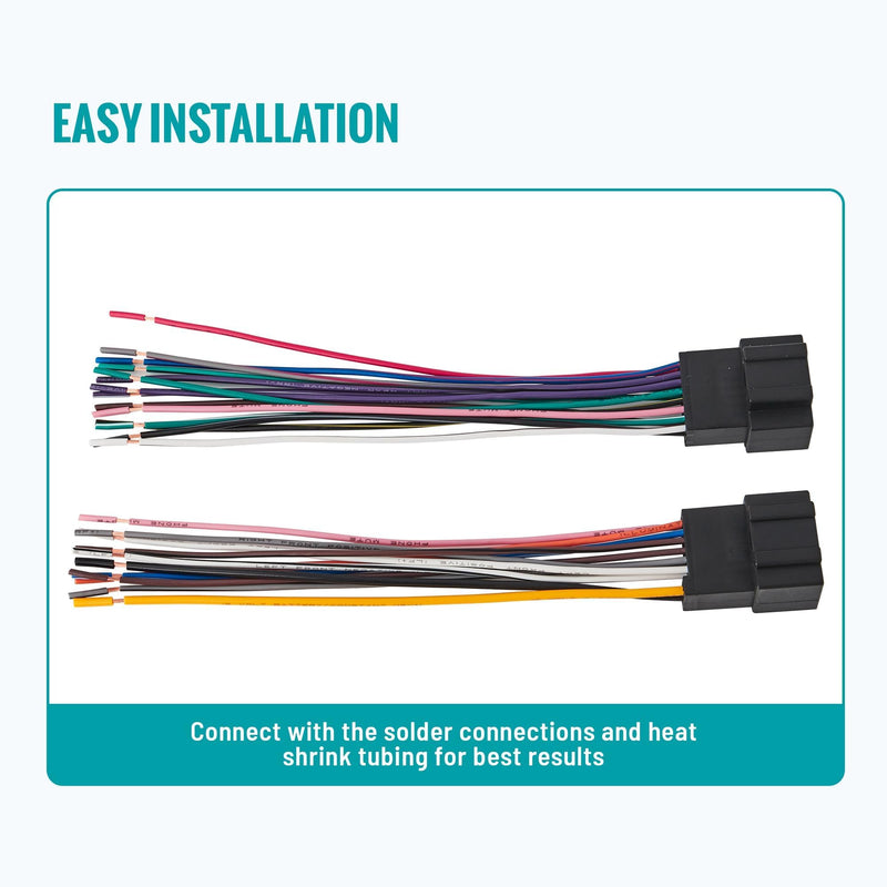 [AUSTRALIA] - Radio Wiring Harness with Antenna Adapter Fits for Selected Chevrolet/GMC/Buick 2006-2017, Stereo Installation Wire Harness Kit Aftermarket Radio Harness Cable Adapter 