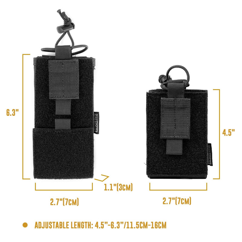 OneTigris Radio Holster for BaoFeng UV-5R BF-F8HP Nylon MOLLE Pouch for Walkie Talkie Multicam 1
