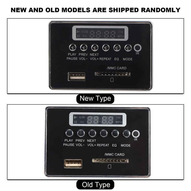[AUSTRALIA] - Oumefar DC 12V Bluetooth Audio Decoder Board Module USB SD TF FM Radio Lossless WMA/WAV for Reading Songs etc(12V Black) 