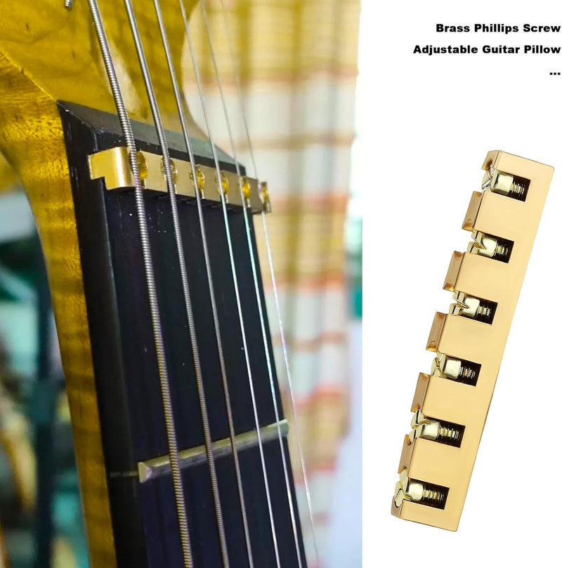 [AUSTRALIA] - Guyker 43mm Guitar Adjustable Brass Nut - Height Bell Nut Replacement Compatible with Gibson Les Paul LP SG Style Guitar 