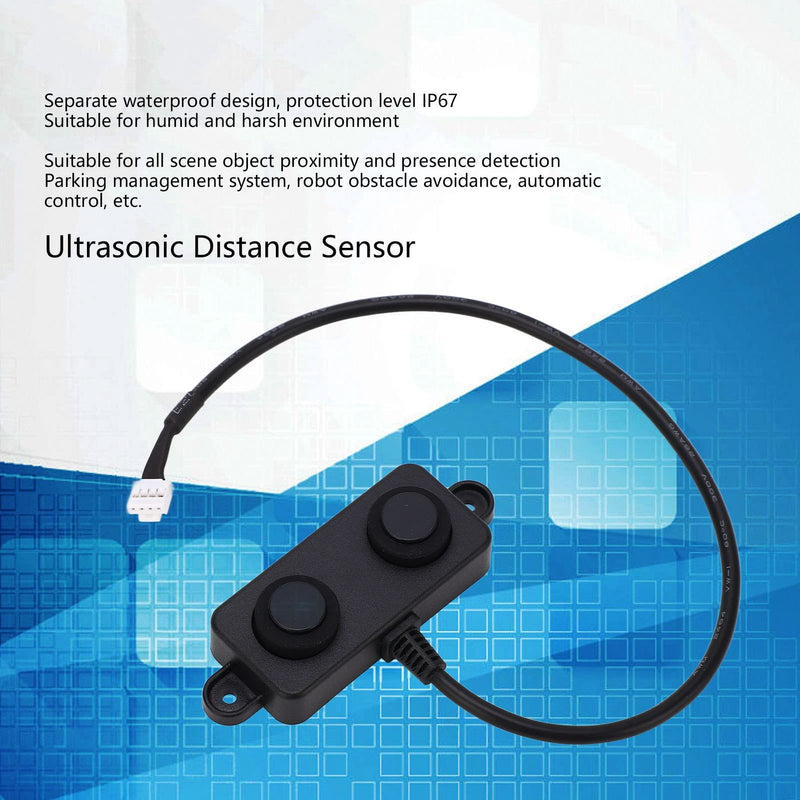 Ultrasonic Distance Sensor DC 3.3 V to 5 V Waterproof Ultrasonic Sensor Parking Occupancy Vehicle Detector UART Automatic 3 to 450 cm