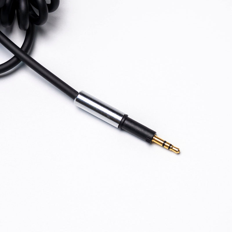 Audio DJ Headphone Cable Cord Line Plug Compatible with Pioneer HDJ500 HDJ700 HDJ1500 HDJ 500 700 1500 Headset Extended Coiled Spring Dj Wire