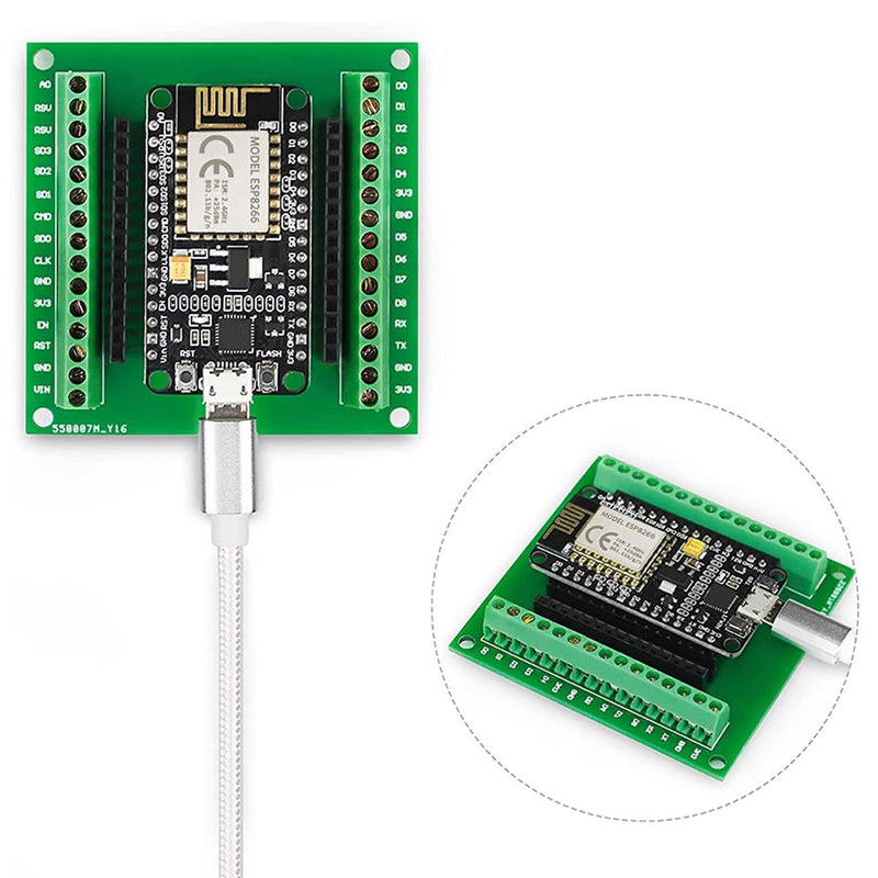 GERUI ESP32 Breakout Board, 38 Pin Development Board with Wireless WiFi Bluetooth Chip ESP-WR0OM-32 Microcontroller Development Board Pack of 3