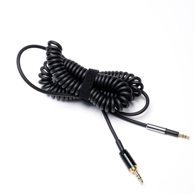 Audio DJ Headphone Cable Cord Line Plug Compatible with Pioneer HDJ500 HDJ700 HDJ1500 HDJ 500 700 1500 Headset Extended Coiled Spring Dj Wire