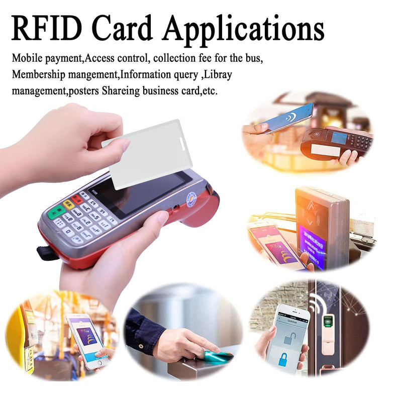 12 PCS T5577 Thick Smart Cards, Contactless 125khz RFID Rewritable Proximity Clamshell Weigand Prox Card, Compatible with 1386 1326 H10301 Format Readers and Keyless Entry Access Control Systems 12 PCS