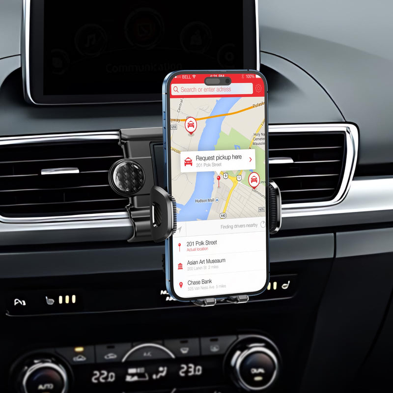 ELOHEI Custom Fit Phone Mount for Mazda 3 with Custom Base | Car Phone Holder for Mazda 3 2014 2015 2016 2017 2018 Accessories