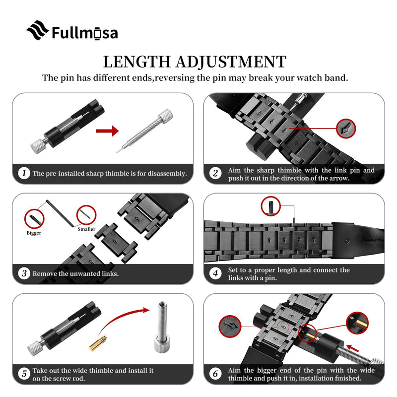 Fullmosa Compatible Stainless Steel Apple Watch Band Ultra/Ultra2 49mm Silver with Case & Compatible Metal Apple Watch Band with case Ultra/Ultra2 49mm,Black and Gold