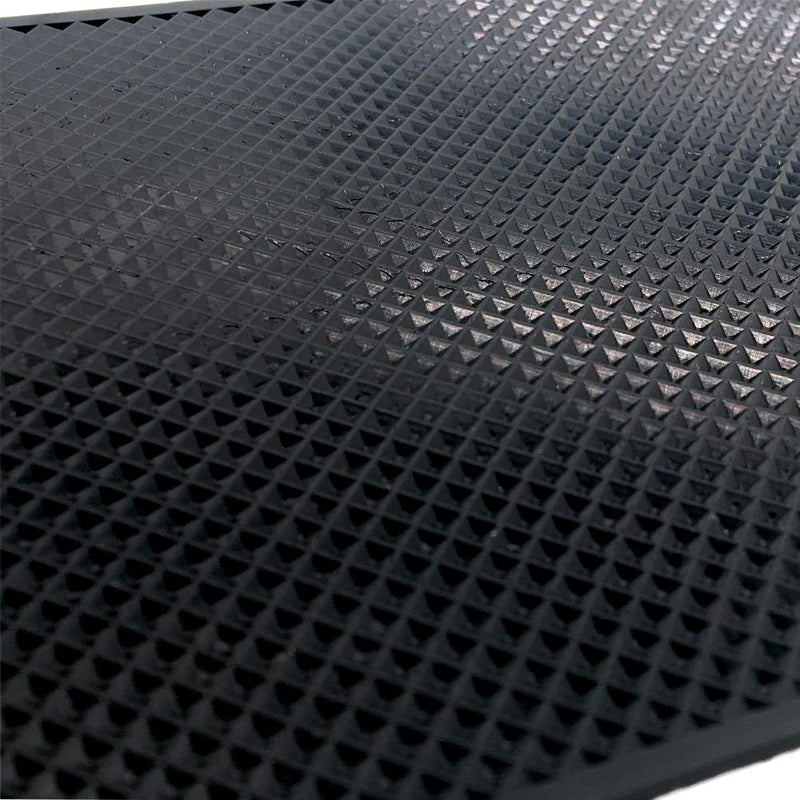 [AUSTRALIA] - 7 Pack Car Dashboard Anti-Slip Mat, 2 Sizes Heat Resistant Sticky Non-Slip Ripple Dash Grip Silicone Pad for Cell Phone Sunglasses Keys by ACKLLR,Black 