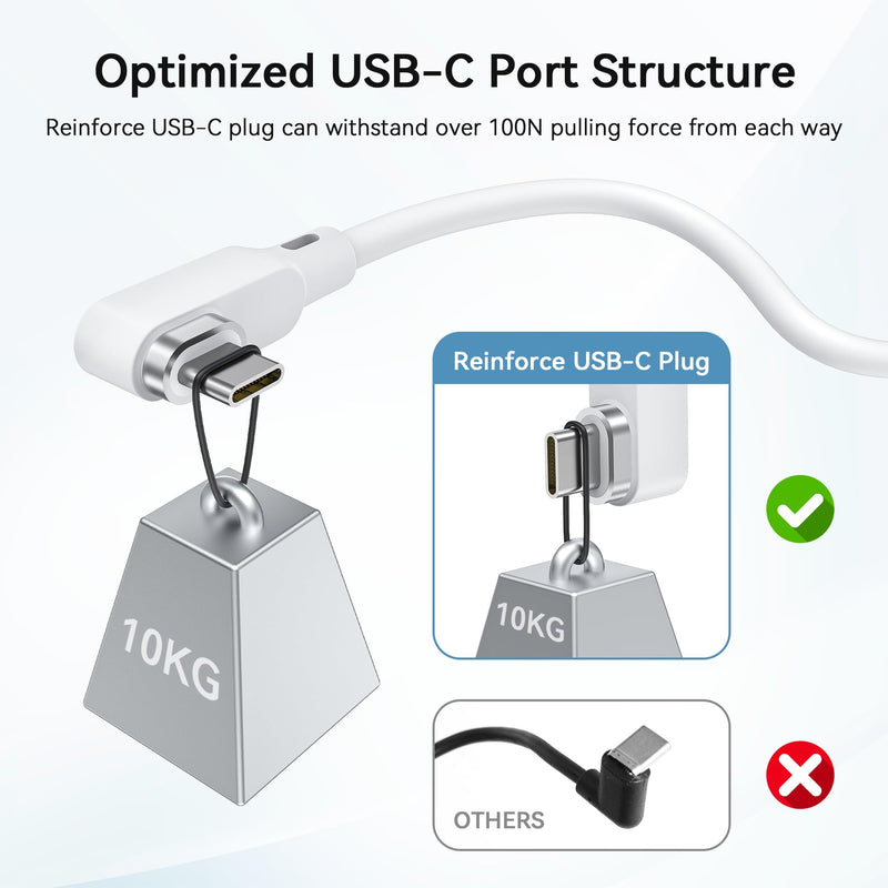 AMVR Table Stand with Charging Link Cable for Meta Quest 3, 2-in-1 Quest 3 Accessories