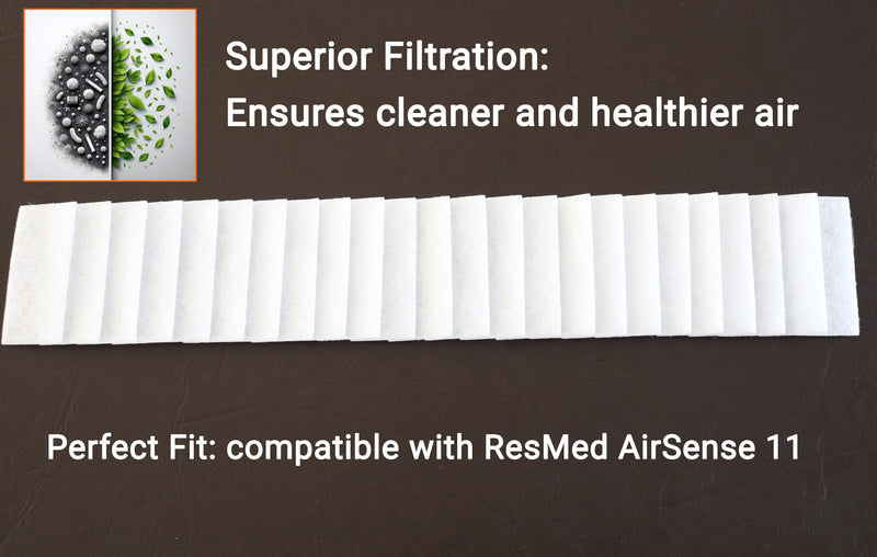 Aveen 24 CPAP Machine Filters, Compatible with ResMed AirSense 11. Enhance Your CPAP Experience with These Premium CPAP Supplies. A Must-Have CPAP Accessories.