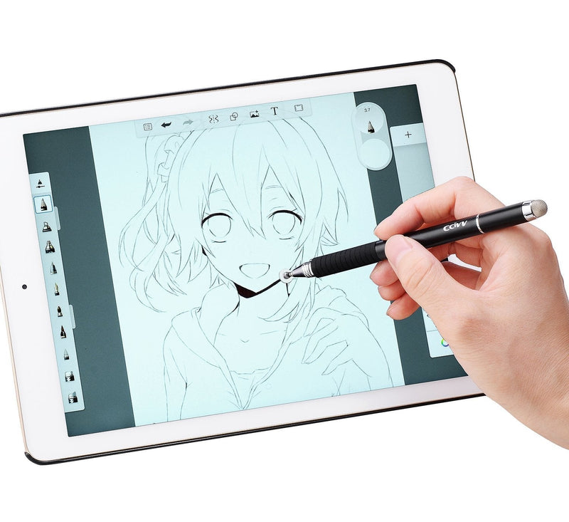 CCIVV Stylus Pen 2 in 1 Fine Point & Mesh Tip for Touch Screen, Compatible for Tablet and Cellphone (1Pc, Rose Gold) 1Pc