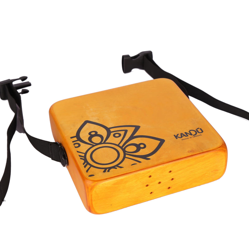 The Kandu Mashbox - is the first-ever wearable drum shaker,small Cajon designed to meet the needs of every percussionist-natural (Yellow) Yellow
