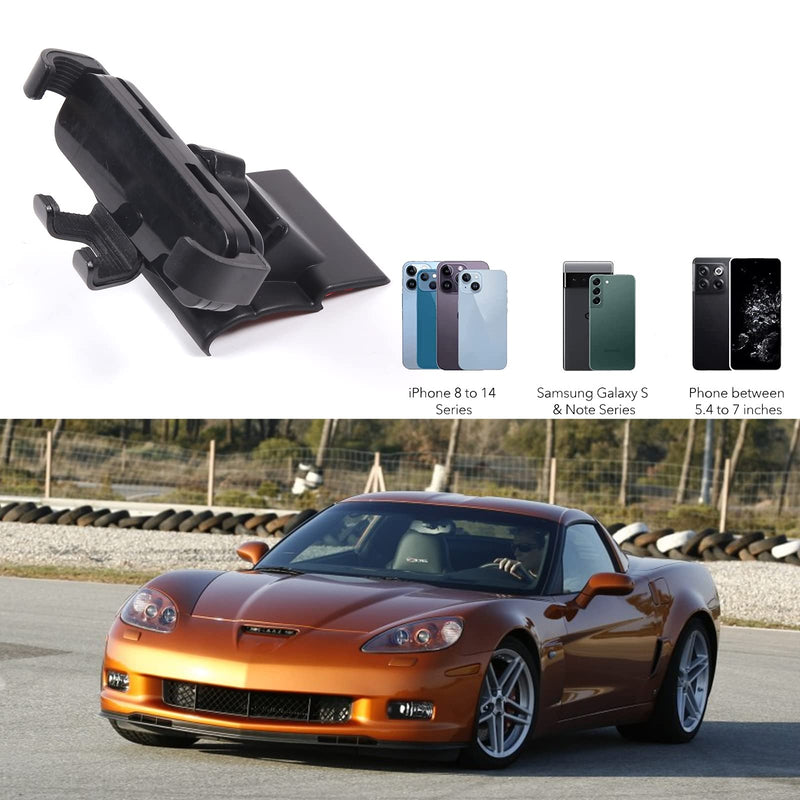 Lcojicep Car Phone Holder Compatible with Corvette C6 2005-2013 Central Control AC Air Outlet Mobile Phone Mount Accessories，Can Rotate 360 Degrees，for All Mobile Phones (Style C) Style C