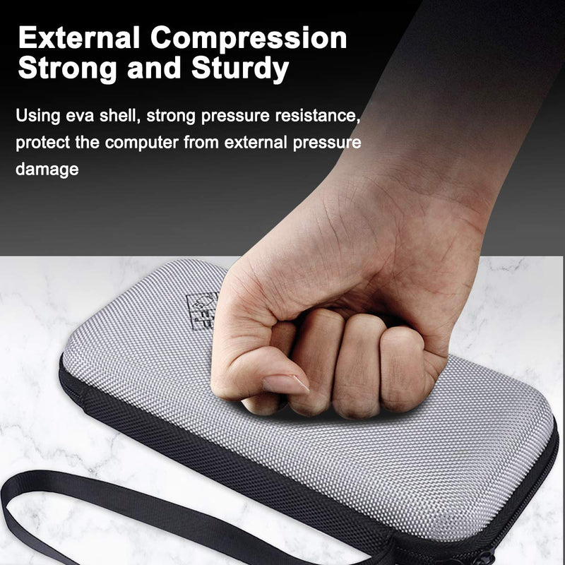 Xberstar Hard EVA Shockproof Carry Case Bag Pouch for Texas Instruments TI-84 Plus CE/Color TI-83 Plus,TI-89 Titanium, HP 50G Graphing, Scientific Financial Calculators (Gray) Gray