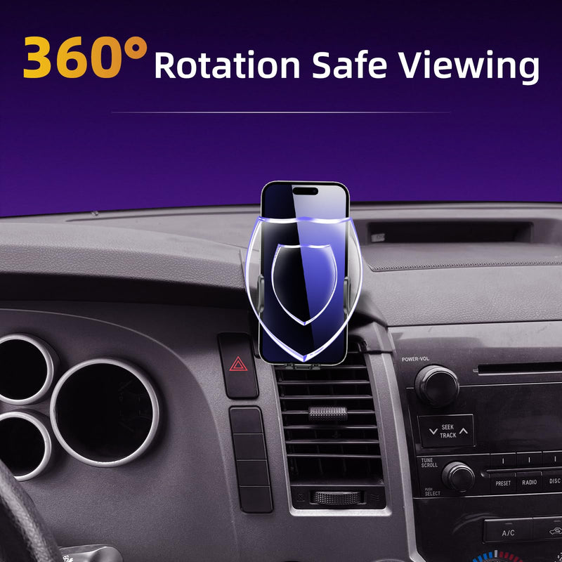 Upgraded Car Phone Holder Fits for Toyota Tundra 2007-2013 & Sequoia 2008-2017 Auto Accessories,Cradles Adjustable Cell Phone Mount for 4-7 in Phones