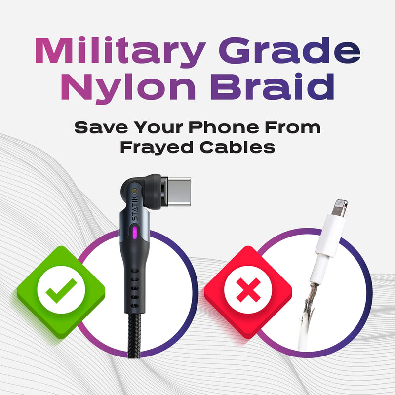 Statik 360 Pro Gen2 Charging Cable (6ft) & GaN Charger (100W)