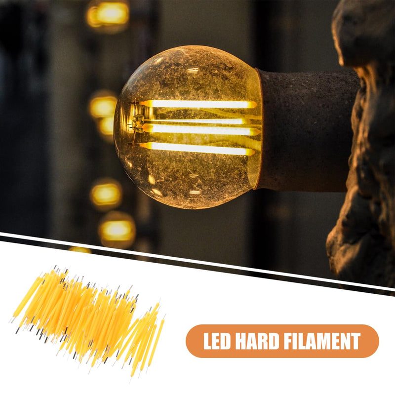 Ciieeo Pack of 100 Light Bulb Filament Parts for LED Light Bulbs The Apartment Appartment Hard LED Filament Hard Light Filament Flexible Accessories Silk Strips Diode