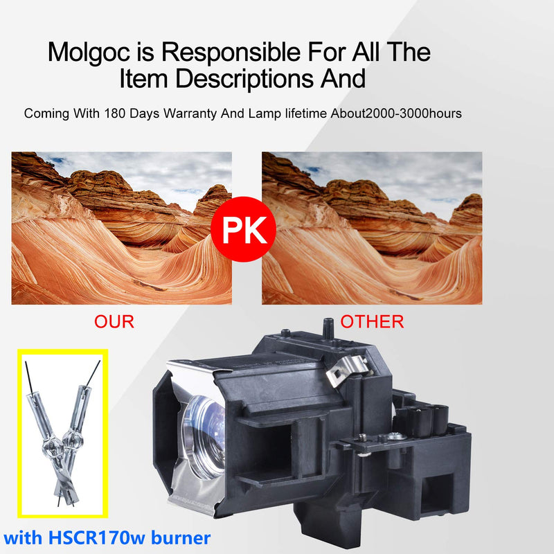 for Epson ELPLP39,V13H010L39, V13h010l39 Projector Lamp,Powerlite Home Cinema 1080ub Bulb by Molgoc