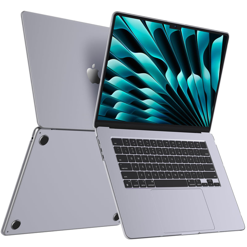 Invisible Armor for MacBook Air 15 inch Case 2023 2024 New M3 M2 [Same as Bare Device] [Scientific Slim] Protective Hard Shell Translucent Cover for Laptop Model A3114 A2941 - Matte Clear