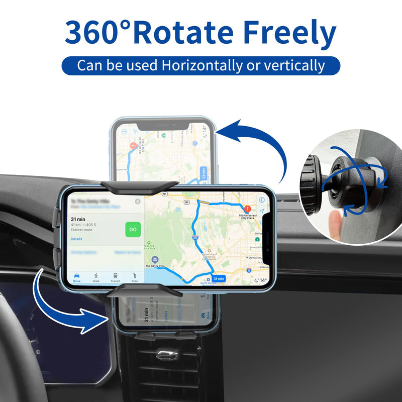 Car Phone Holder for 2022-2026 Chevrolet Silverado 1500/2024-2026 Silverado 2500HD 3500HD/2023-2025 GMC Sierra 1500 2500HD（13.4 inch screen），for Smartphone Cradle Auto Accessories，360 Degree Rotation