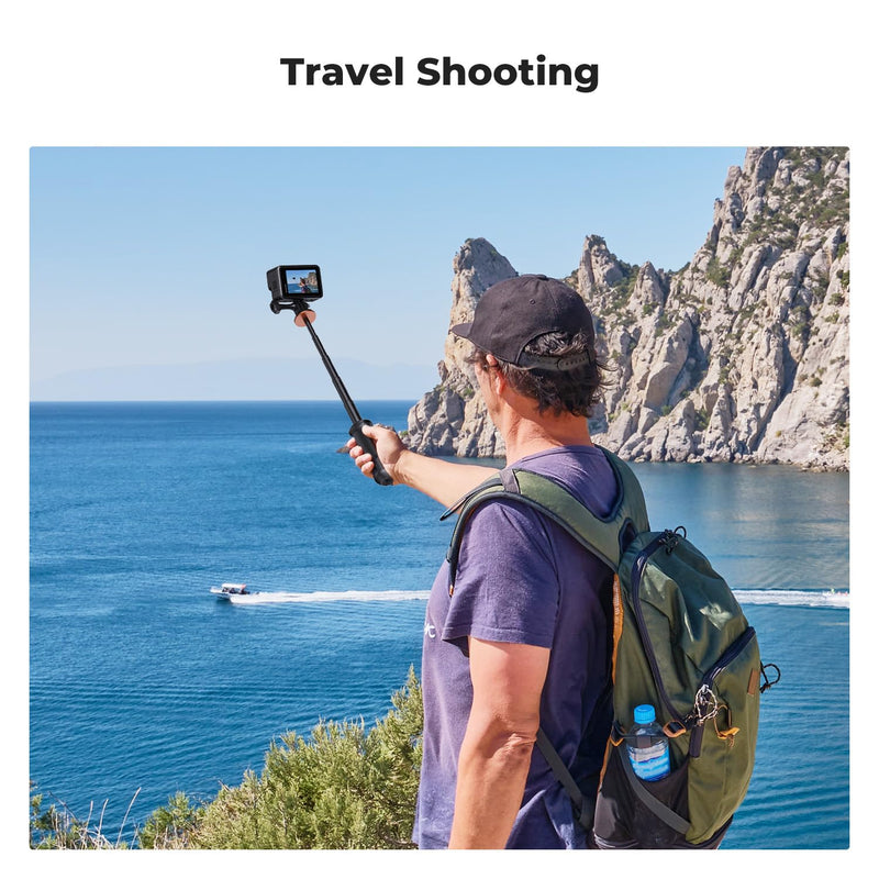 [AUSTRALIA] - K&F Concept Selfie Stick for GoPro, Portable Gopro Tripod Extendable Gopro Stick Gopro Vlog Tripod Stand for GoPro Hero 13 12 11 10 9/Max/DJI OSMO/Insta 360 AKASO Action Camera. Dark 