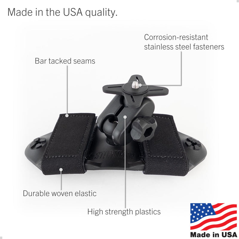 [AUSTRALIA] - STUNTMAN Pack Mount High-Stability - Backpack Shoulder Strap Mount for Action Cameras with a Tripod Socket - fits Insta360 (X4, X3, X2, ONE RS 1-Inch 360), DJI (Osmo Pocket 3, Pocket 2), and Others 