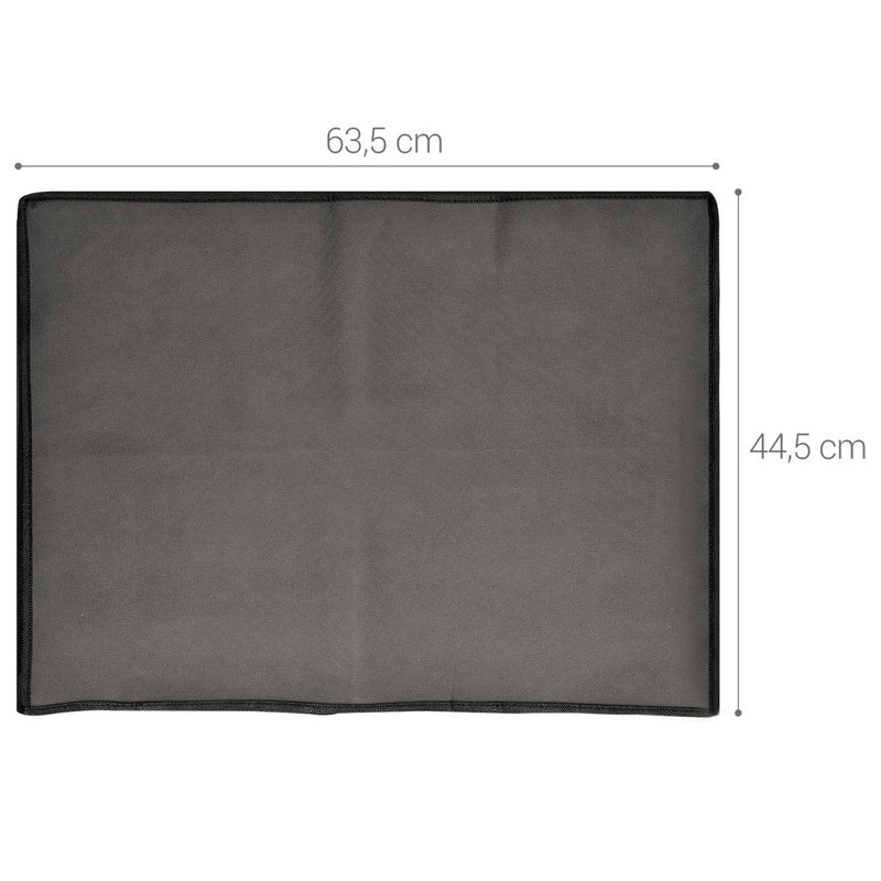 kwmobile Monitor Cover Compatible with 24-26" Monitor - Monitor Cover Dust PC Screen Protector - Dark Grey