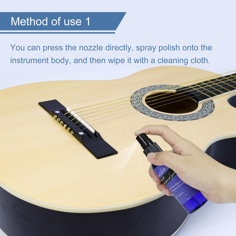Guitar Cleaner-Polish 60ml-Body and Fretboard Maintenance Cleaner, Polish-Musical Instruments polish-Instrument Accessories guitar polish