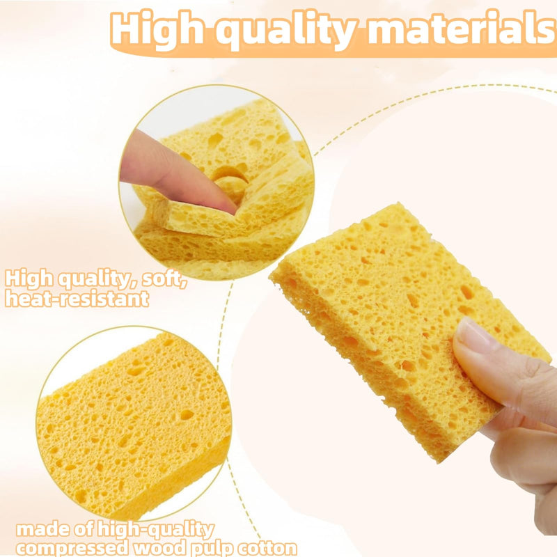 Soldering Iron Cleaning Sponge, Soldering Tip Cleaner, Soldering Iron Cleaner Pads, Soldering Welding Cleaning Sponge, Welding Cleaning Sponge, Soldering Sponge Replacement Sponge for Cleaning